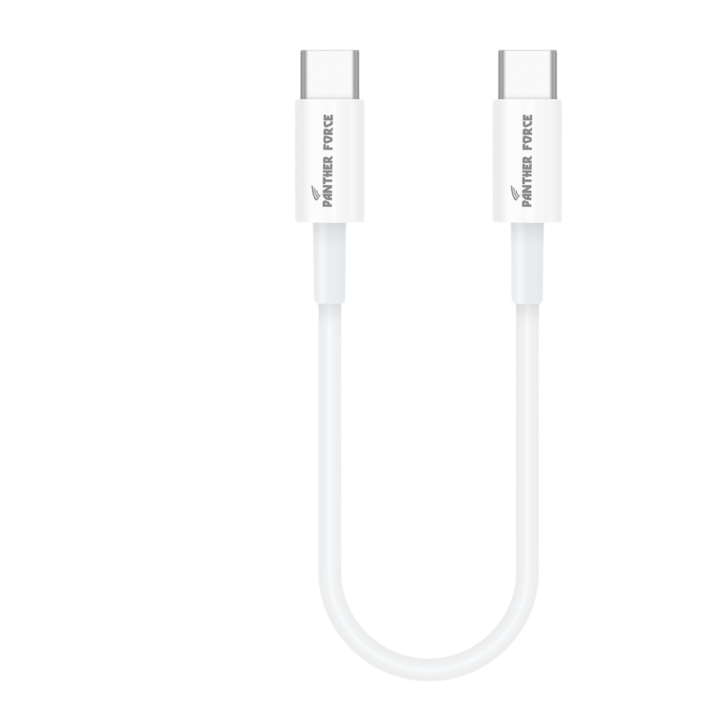 PF287- Panther Force 20cm Data Cable for USB-C to USB-C - Fast Charging and Data Trans-fer for Micro USB Devices PF287- Panther Force 20cm Data Cable for USB-C to USB-C - Fast Charging and Data Trans-fer for Micro USB Devices